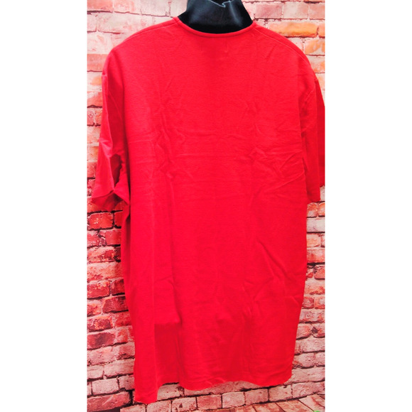 Polo Sport Ralph Lauren Polo Shirt Men 2XL Red High Low Slit Performance 1/4 Zip - Picture 6 of 6